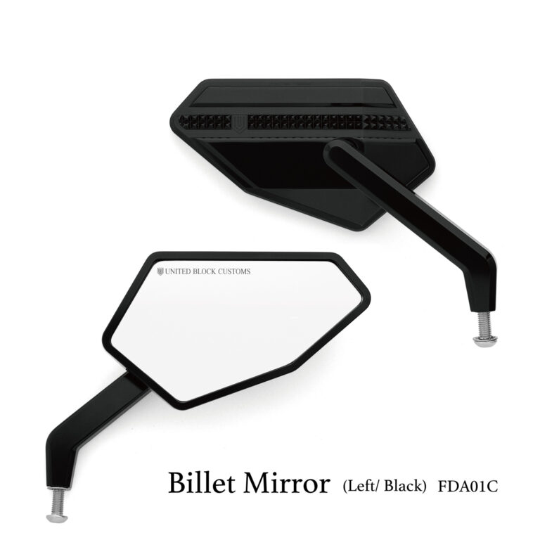harley davidson mirror-Left-black